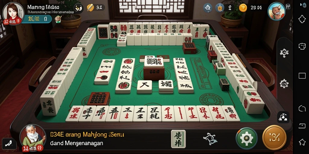 Tampilan gameplay Mahjong yang menarik di 234E.