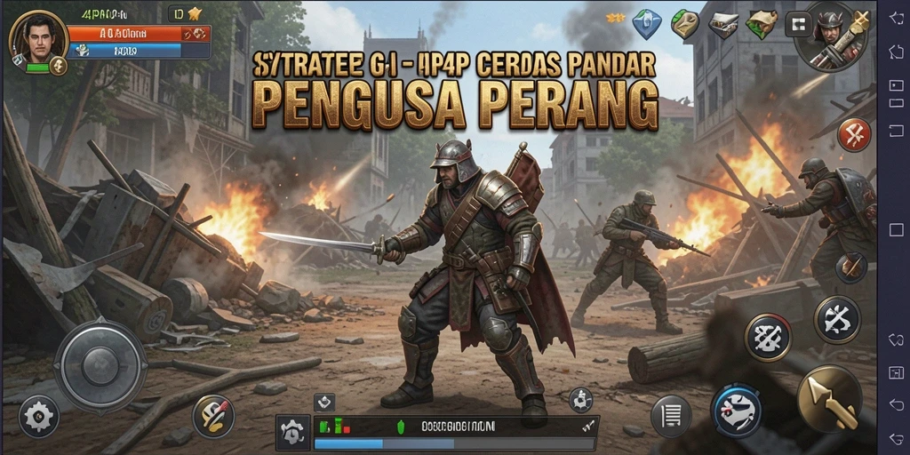 Tampilan gameplay 4P4P yang penuh strategi dan aksi.