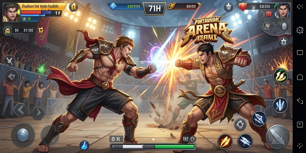 Gameplay mendebarkan di 71H dengan aksi pertarungan seru.