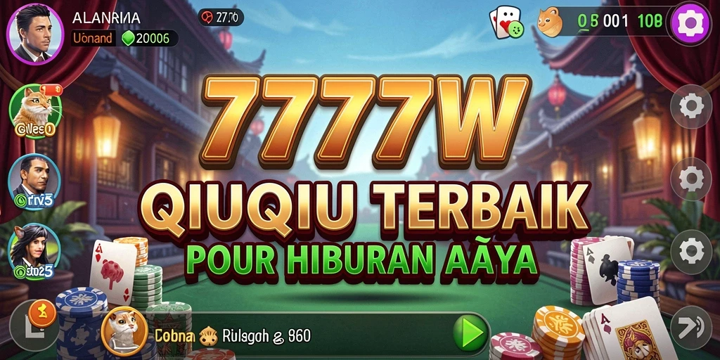 Tampilan menarik dari gameplay QiuQiu dalam 7777W.