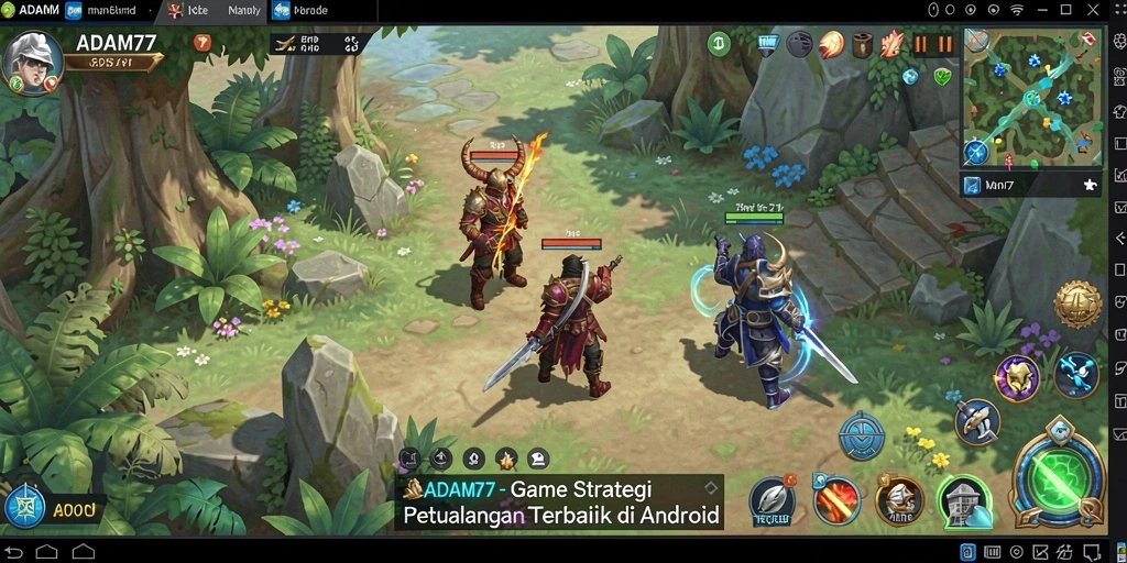Tampilan menarik gameplay SLG ADAM77 dengan strategi mendalam.