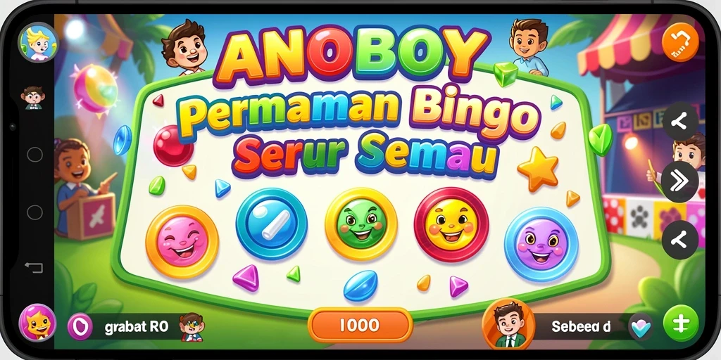 Tampilan gameplay Bingo ANOBOY yang seru dan interaktif.