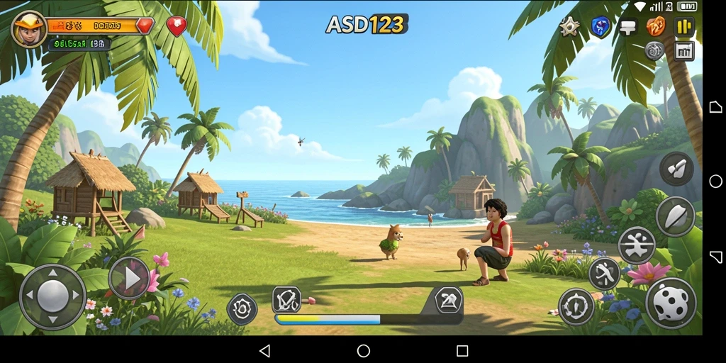 Tampilan gameplay yang seru dan menantang di ASD123.