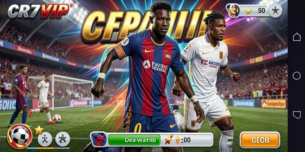 Tampilan gameplay menarik dalam CR7VIP, penuh aksi dan keseruan.