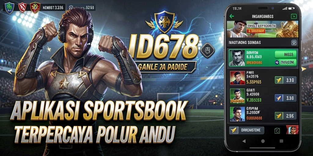 Tampilan menarik dari aplikasi Sportsbook ID678 dengan berbagai fitur taruhan.