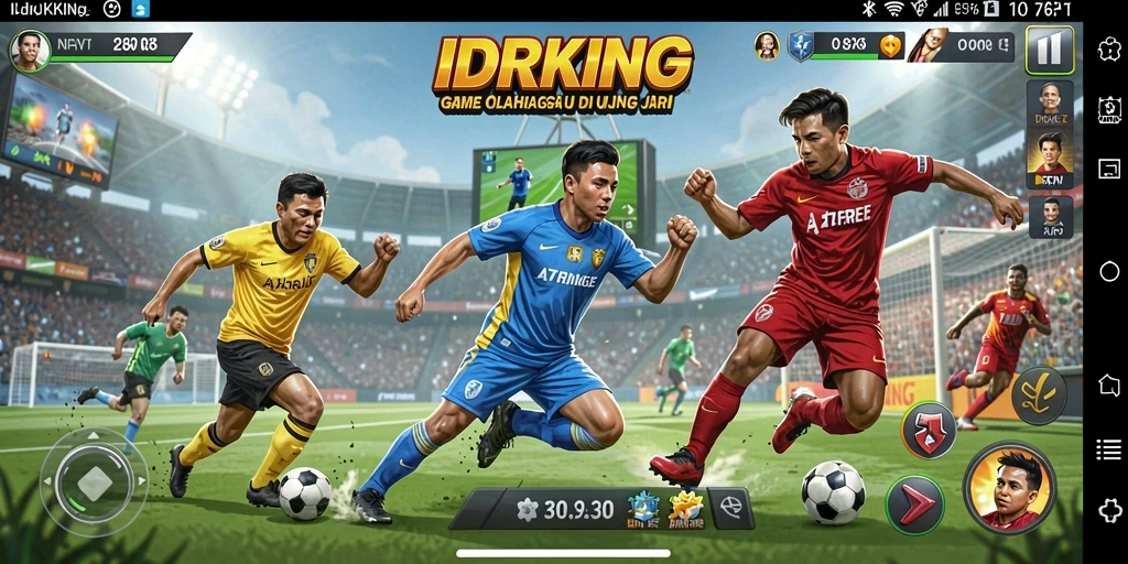 Tampilan gameplay yang seru dan penuh aksi di IDRKING.