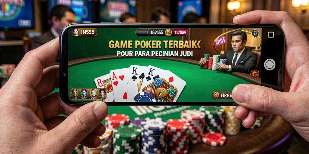 Tampilan gameplay <strong>INS55</strong> yang mendebarkan dalam permainan Poker.