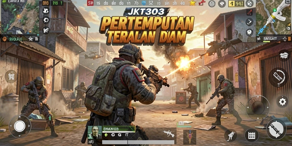 Screenshot gameplay seru di JKT303 dengan aksi Battle Royale yang mendebarkan.