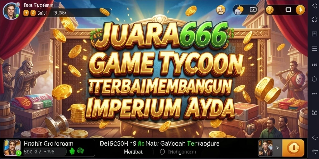 Tampilan gameplay JUARA666 yang memukau dalam membangun bisnis Tycoon.