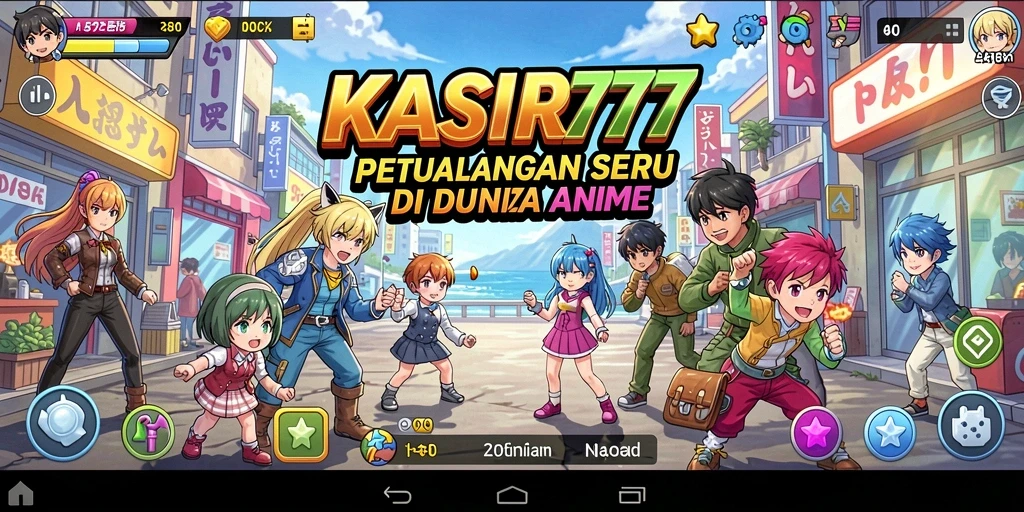 Tampilan gameplay Anime yang dinamis dan menarik di KASIR777.