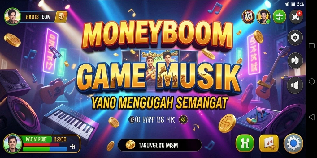Tampilan gameplay MONEYBOOM yang menarik dan penuh energi.