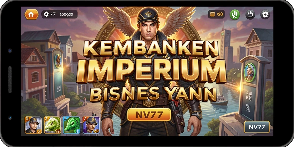 Tangkapan layar NV77 menampilkan gameplay menarik dalam membangun bisnis Tycoon.