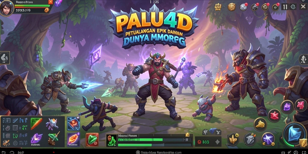 Gameplay menakjubkan di dunia MMORPG PALU4D, dengan grafis mengesankan.