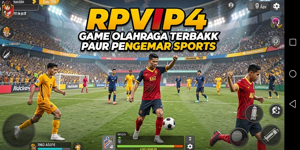 Tangkapan layar RPVIP4 menampilkan aksi gameplay yang menegangkan di lapangan.