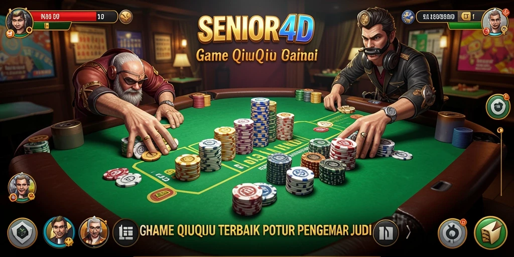Tampilan gameplay seru dari SENIOR4D dengan aksi QiuQiu.