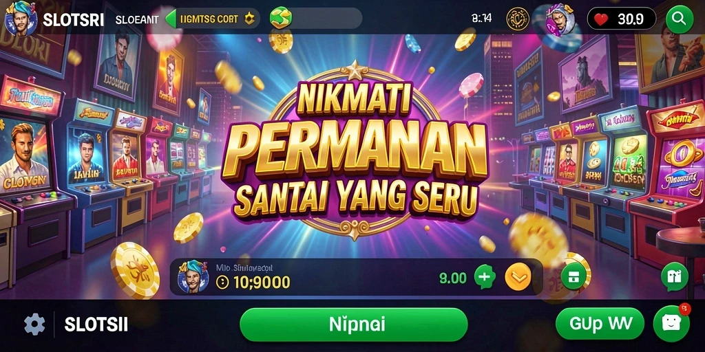 Tampilan menarik dari gameplay slot yang mengasyikkan di SLOTSRI.