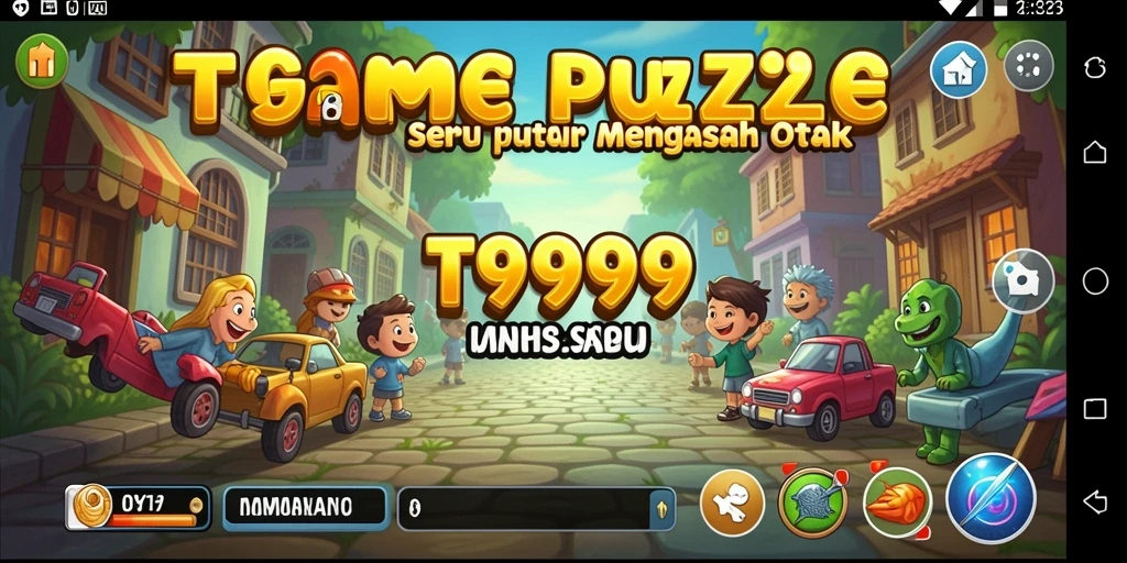 Screenshot gameplay T9999 dengan tantangan puzzle yang menarik.