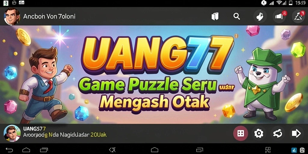 Tampilan gameplay UANG77 dengan puzzle yang menantang dan menarik.