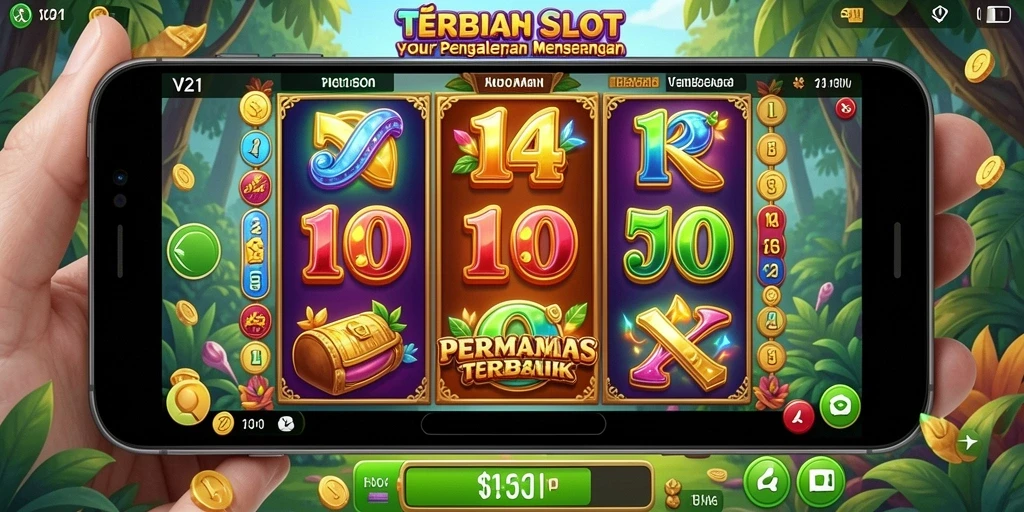 Screenshot V21 menunjukkan gameplay slot yang menarik dan seru.
